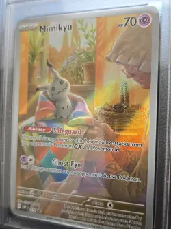 Mimikyu Promotion Card PSA Graded 9 Paldean Fates ETB # 075 English Pokemon - Image 4