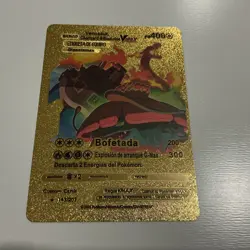 POKEMON Gold Charizard Blastoise Venusaur Vmax Tag Team Card HP 400 Fan Art - Image 1