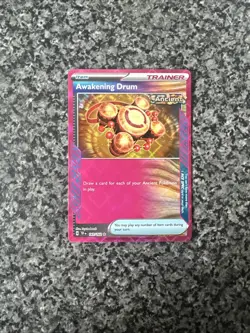Awakening Drum 141/162 Ace Spec Holo Rare S & V Temporal Forces Pokemon Card - Image 2