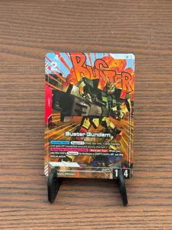 GUNDAM TCG CARD GAME BUSTER GUNDAM GD01-046 LR+ HOIL FOIL ENGLISH NEWTYPE RISING - Image 1