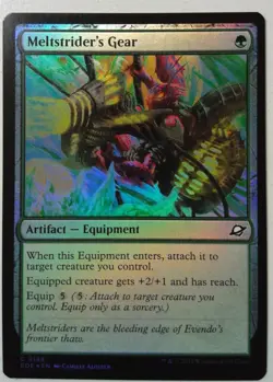 Meltstrider's Gear *FOIL Common* Magic MtG x1 Edge of Eternities - Image 1