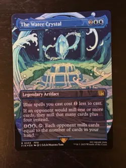 MTG Final Fantasy English The Water Crystal Borderless 0333 Foil - Image 1