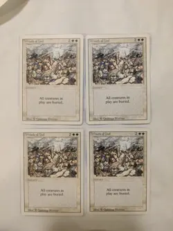 Wrath Of God Mtg Revised LP/NM X4 - Image 2