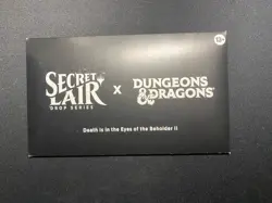 MTG Secret Lair x Dungeons & Dragons: Death Is in the Eyes of the Beholder II - Image 1