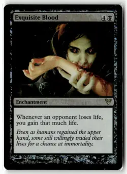 MTG Foil Exquisite Blood - Avacyn Restored Moderately Played English - Image 1