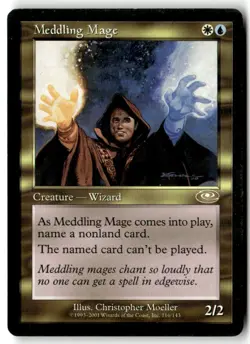 MTG Meddling Mage - Planeshift Moderately Played English - Image 1