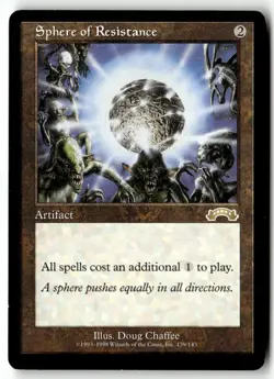 MTG Sphere of Resistance - Exodus Heavily Played English - Image 1