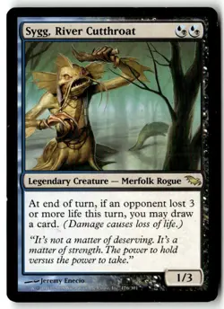 MTG Sygg, River Cutthroat - Shawdowmoor Moderately Played English - Image 1