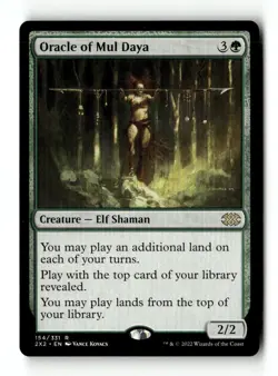 MTG Oracle of Mul Daya - Double Masters 2022 Moderately Played English - Image 1