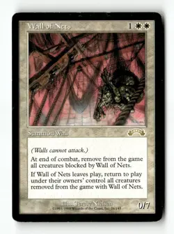 MTG Wall of Nets - Exodus Heavily Played English - Image 1