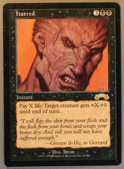 Hatred - MTG - Exodus - Magic: The Gathering - Image 1