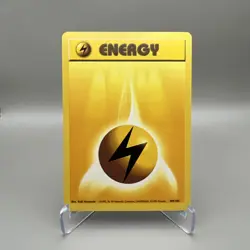 Lightning Energy #100/102 - 1999 Pokemon TCG WOTC Base Set Unlimited - LP - Image 1