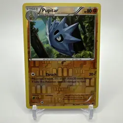 Pupitar 42/124 Pokemon XY 2016 Fates Collide Unlimted Reverse Holo NM - Image 1