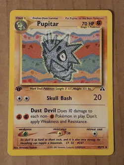 Pokemon Pupitar 45/75 Neo Discovery 1st Edition LP-NM See Pictures - Image 1