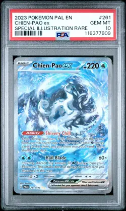 2023 POKEMON PAL EN-PALDEA EVOLVED SPECIAL ILLUSTRATION RARE CHIEN-PAO EX PSA 10 - Image 1