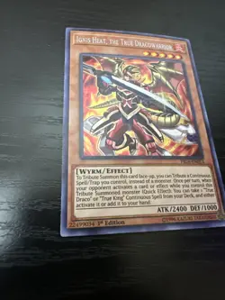 IGNIS HEAT, THE TRUE DRACOWARRIOR SECRET RARE (NM) FIGA-EN053 YUGIOH! - Image 2