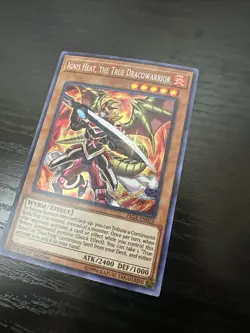 IGNIS HEAT, THE TRUE DRACOWARRIOR SECRET RARE (NM) FIGA-EN053 YUGIOH! - Image 3