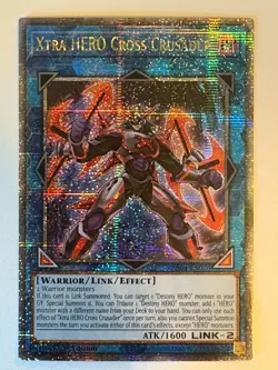 YUGIOH- Xtra HERO Cross Crusader - RA04-EN076 - Quarter Century Secret (QCR) - Image 1