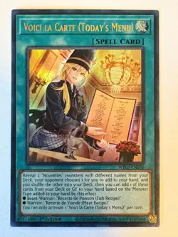 YUGIOH- Voici La Carte (Today's Menu) - WISU-EN036 - Ultra Rare - 1st Edition - Image 1
