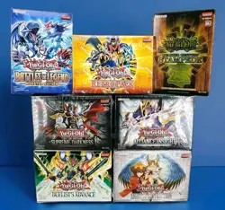(7) Yugioh New/Sealed Boxes Booster Retro 25th Stampede (EVERYTHING SHOWN) Lot 7 - Image 1