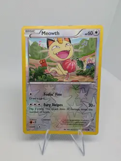 Meowth 67/108 XY Roaring Skies Reverse Holo Pokemon TCG Card - HP - Image 1