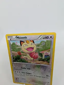 Meowth 67/108 XY Roaring Skies Reverse Holo Pokemon TCG Card - HP - Image 2