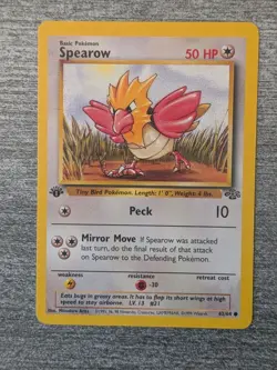 Pokemon TCG Spearow Jungle 62/64 Regular 1st Edition Common Card - 816 - Image 1