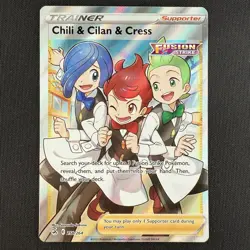 Pokemon TCG Chili & Cilan & Cress Fusion Strike 258/264 Holo Full Art Card - Image 1