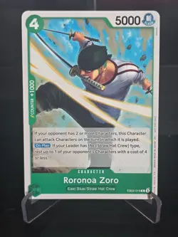 One Piece Card Game - Roronoa Zoro (Tournament Pack 2025 Vol. 3) EB02-019 R - NM - Image 1