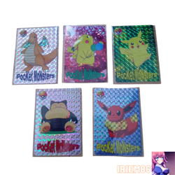 Set 10 Pikachu Eevee Sandshrew Pokemon Card Vintage Nintendo Bandai Japanese - Image 1