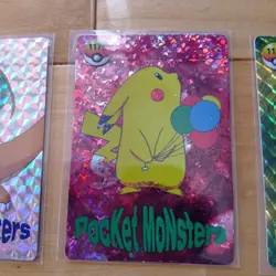 Set 10 Pikachu Eevee Sandshrew Pokemon Card Vintage Nintendo Bandai Japanese - Image 4