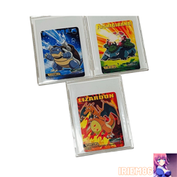 Set 3 Charizard Venusaur Blastoise Pokemon Kids Kimewaza Card Nintendo Japanese - Image 1