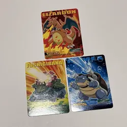 Set 3 Charizard Venusaur Blastoise Pokemon Kids Kimewaza Card Nintendo Japanese - Image 3