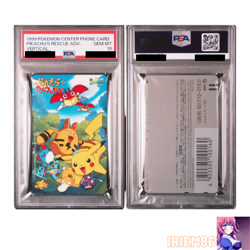 PSA 10 Pikachu Pokemon Center Phone Card Vintage Nintendo Bandai Japanese 1999 - Image 1