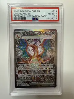 CHARIZARD 2023 POKEMON EX SPECIAL ILLUSTRATION RARE #223 PSA 9 TRADING CARD TCG - Image 1