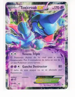 ~ESP~ SPANISH Toxicroak EX 41/106 FLASHFIRE Pokemon Card (Z1) - Image 1