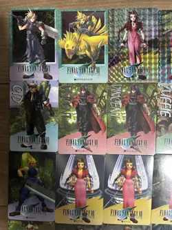 Set 100 Cloud Aerith Tifa Final Fantasy VII Trading Card Game Square Enix Japan - Image 3