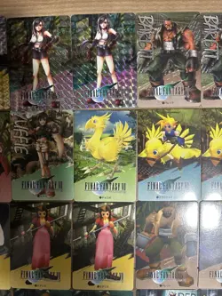 Set 100 Cloud Aerith Tifa Final Fantasy VII Trading Card Game Square Enix Japan - Image 4