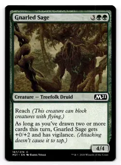 Magic the Gathering MTG Gnarled Sage (187) Core Set 2021 NM - Image 1