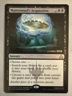 MTG / Mastermind's Acquisition / PRE / #77 / FOIL / Rare / NM - Image 1