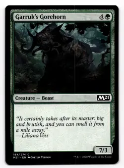 MTG Magic the Gathering Garruk's Gorehorn (184/274) Core Set 2021 - Image 1