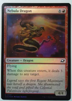 Nebula Dragon *FOIL Common* Magic MtG x1 Edge of Eternities - Image 1