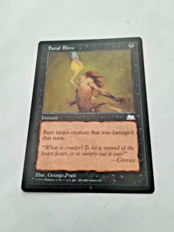 MTG Fatal Blow Weatherlight Regular Common - Bit of Edge Wear - See Pics - Image 2