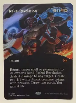 Jeskai Revelation Borderless Foil - Mythic - Tarkir: Dragonstorm: MTG - Image 1