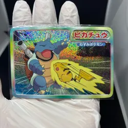 Pikachu Pokemon Advanced Generation TOP Gum Holo Card Vintage Nintendo Japanese - Image 2