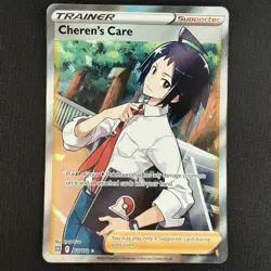 Pokemon TCG Cheren's Care 168/172 Brilliant Stars Full Art Holo Rare Card - Image 1