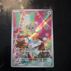 Pokemon TCG - Minccino - 182/162 - Temporal Forces Illustration Rare NM+ - Image 1