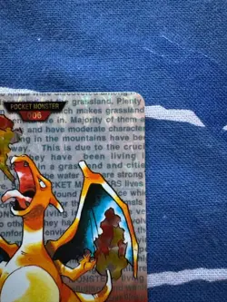 Charizard No.006 Red Holo Pokemon Carddass TCG Vintage Nintendo Japanese 1996 - Image 4