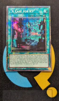 JUSH-EN040 ''A Case for K9'' Starlight Rare 1st Ed YuGiOh - Image 1