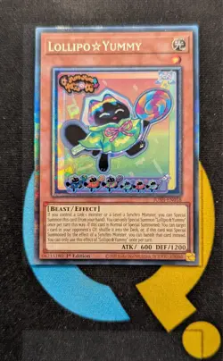 JUSH-EN018 Lollipo☆Yummy Collector's Rare 1st Ed YuGiOh - Image 1